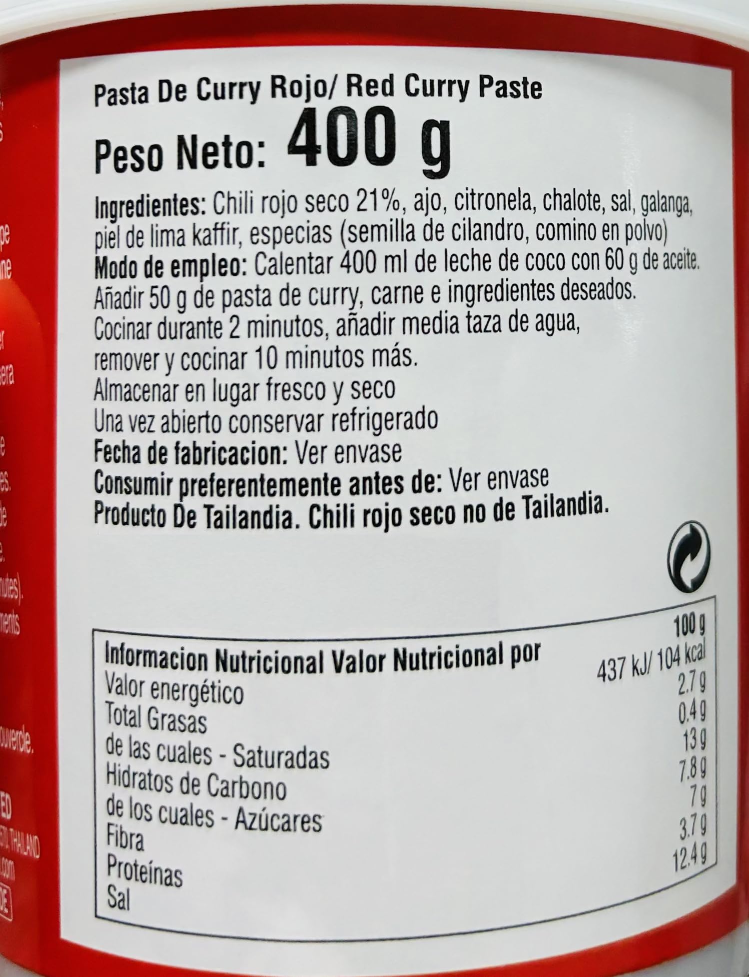 AROY-D Pasta Curry 400g