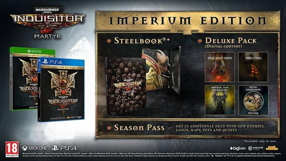 Bigben Interactive Warhammer 40,000 Inquisitor Martyr - Imperium Edition videogioco PlayStation 4 Inglese, Francese