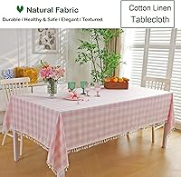 Vista 22 de Table Cloth Rectangle Table-Rustic Gingham Tablecloth Buffalo Plaid Table Cloth for Thanksgiving Christmas Kitchen Dining Room