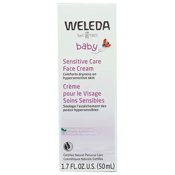 Weleda White Mallow Baby Face Cream, 1.7 FZ 1