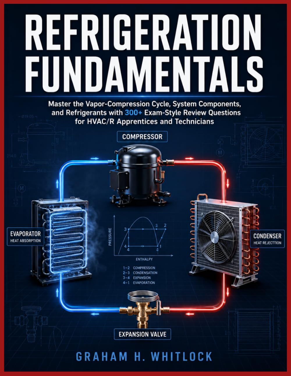 REFRIGERATION FUNDAMENTALS: Master the Vapor-Compression Cycle, System Components, and Refrigerants with 300+ Exam-Style Review Questions for HVAC/R Apprentices and Technicians