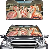 Vista 40 de GENANY Divertido parasol para parabrisas para sedán, SUV, camión (55 x 29 pulgadas), parasol de automóvil, bloquea los rayos UV, accesorios