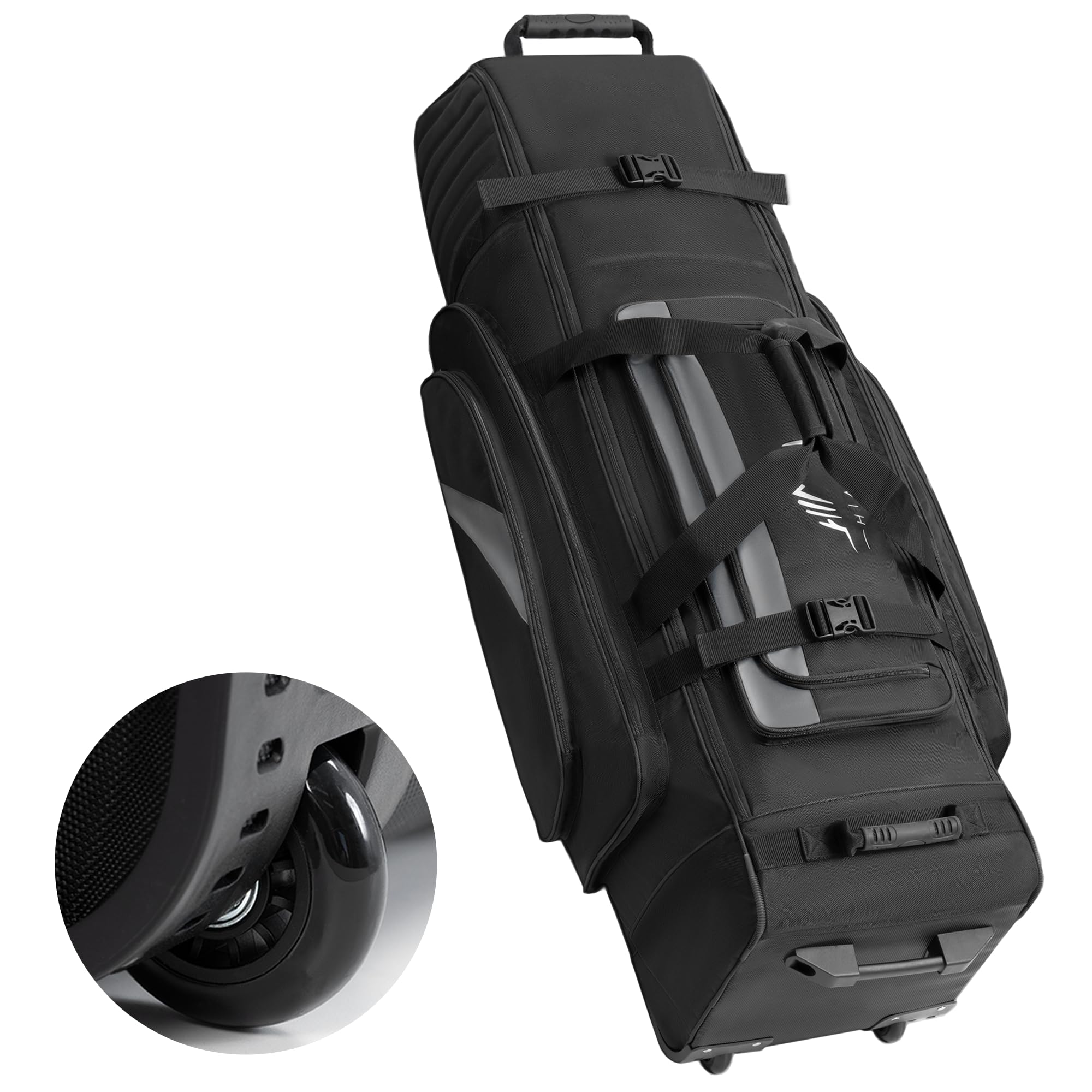 Soft-Sided Golf Travel Bag Cover with Wheels
