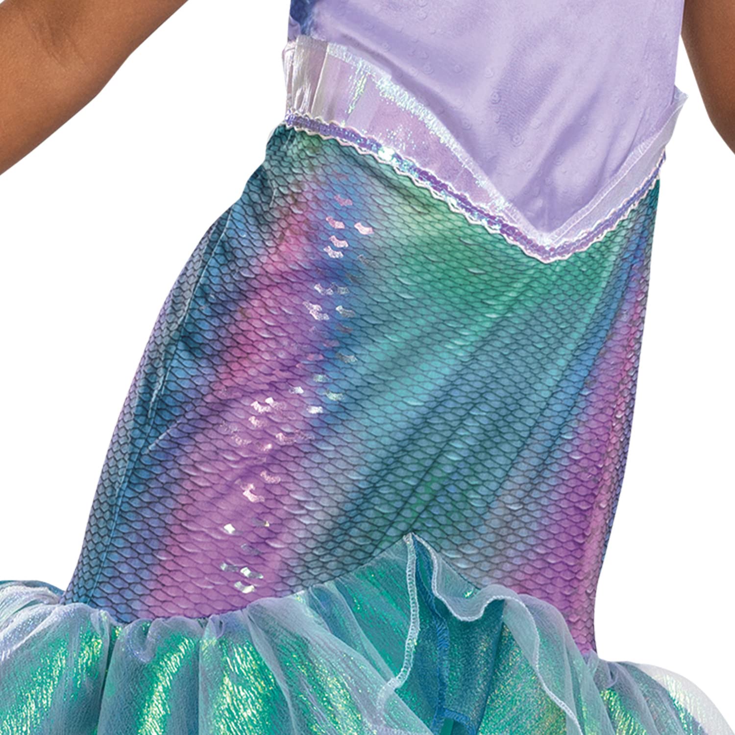 Ariel Kostüm für Kinder, Deluxe Offizielles Disney The Little Mermaid Live Action Kostüm mit Zubehör
