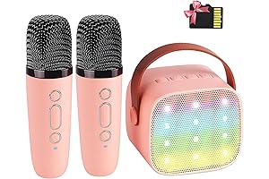 Karaoke Machine for Kids & Adults: Songs, Wireless Mic & Bluetooth Speaker