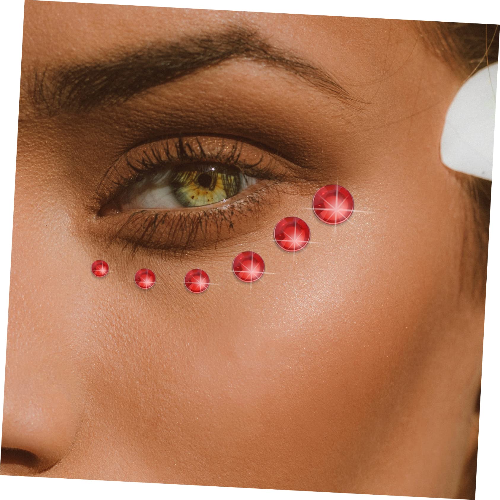 Ipetboom 5Sheets Gems Rhinestones for Women Festival Face Jewels Body Stickers Eye Makeup Decors for Parties Creative Ab Color Pearl Designs Easy to Use and DIY