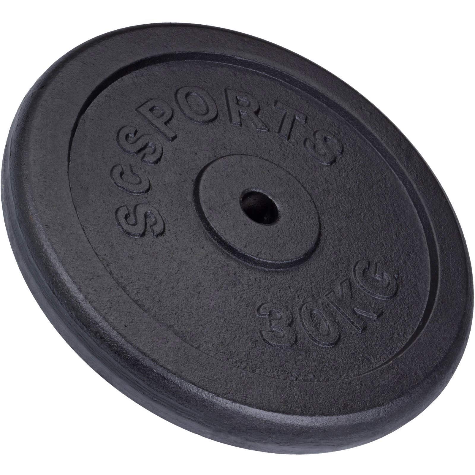 ScSPORTS, Pesi a Disco, 30 kg, in ghisa