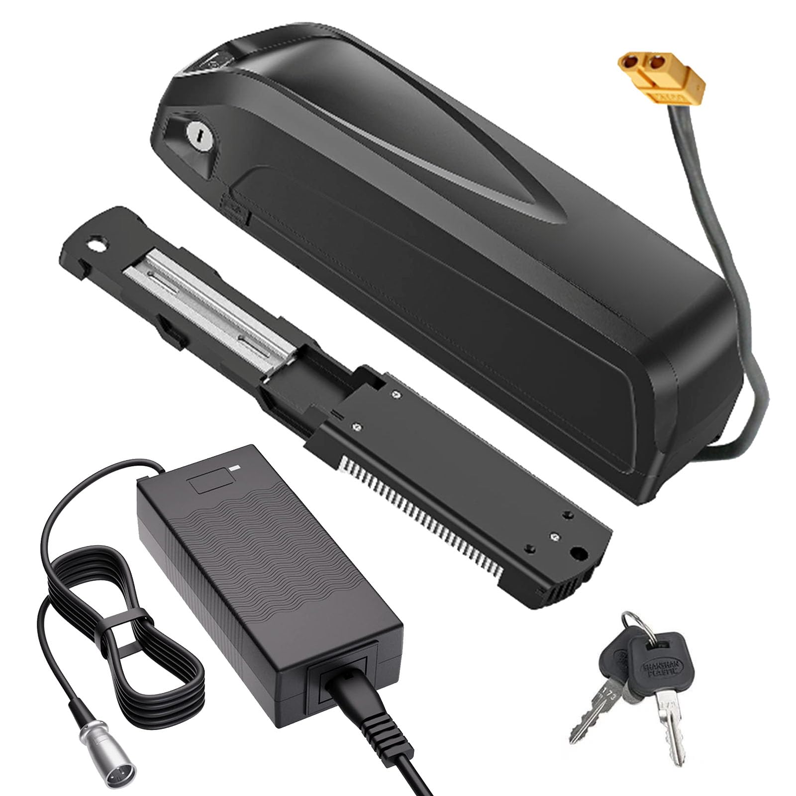 Akumulator litowo-jonowy 48 V 20 Ah 10 Ah 15 Ah 18 Ah Akumulator litowy 52 V 20 Ah Akumulator ładowalny 36 V z ładowarką i 5-rdzeniowym portem do silników 200 W - 1100 W,52v12.5ah