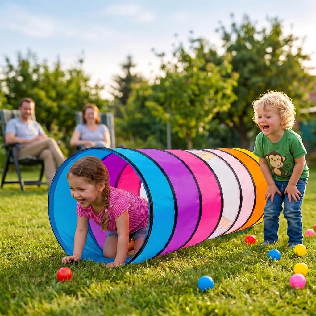 Tunnel Bambini XL 180 cm. : Tenda Psicomotricita per Bambini : Giochi per Natale