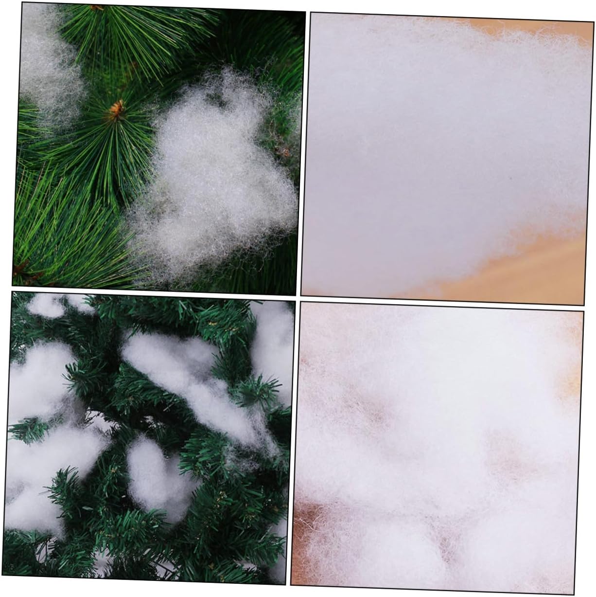 Christmas Fake Snow Decor 2pcs Artificial Holiday Snow Blanket for Indoor Seasonal Decorations and Party Table Display