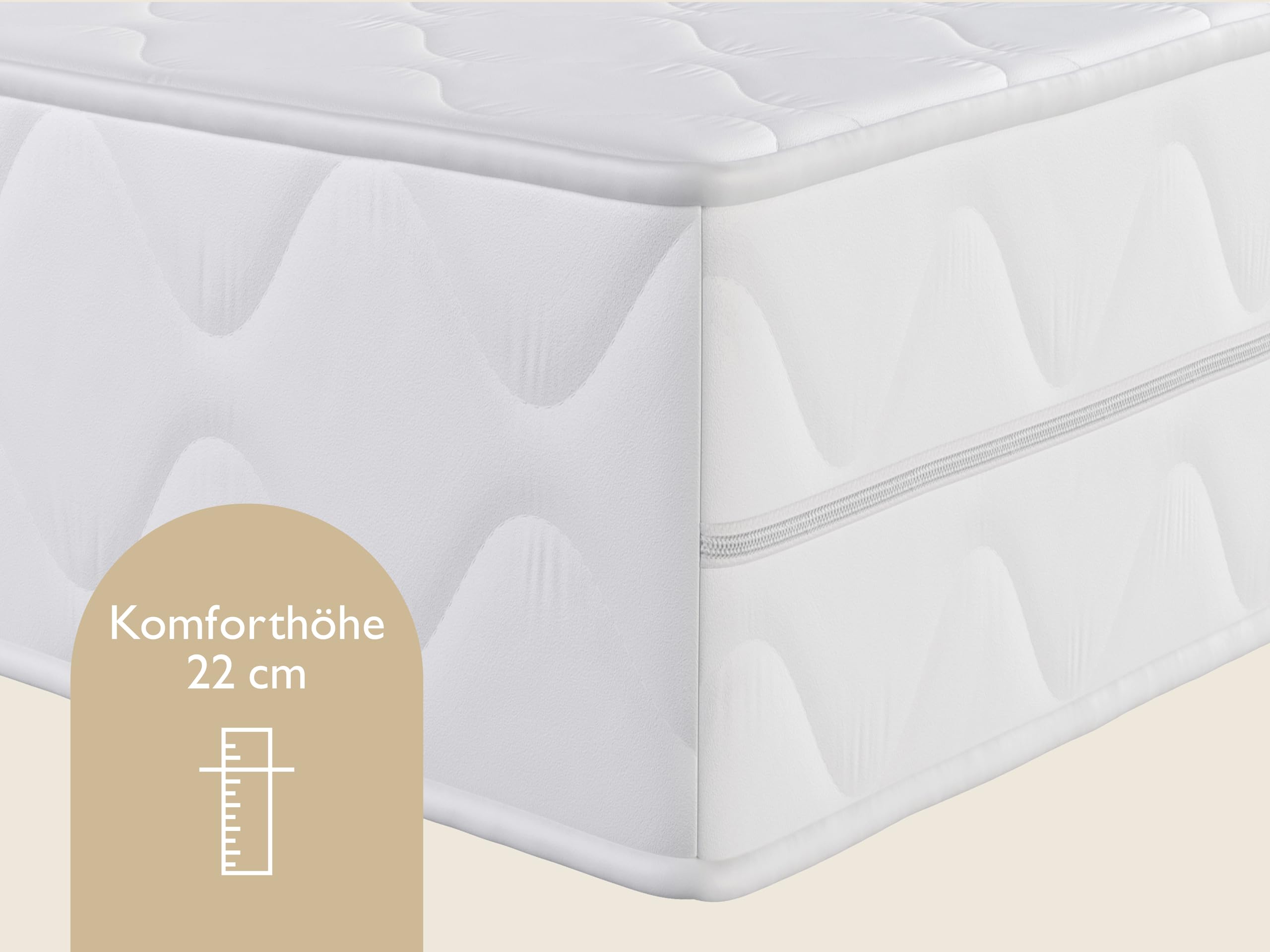 Badenia Trendline BT100 2-in-1 Duo XXL orthopädische 7-Zonen Komfortmatratze – Bild 3