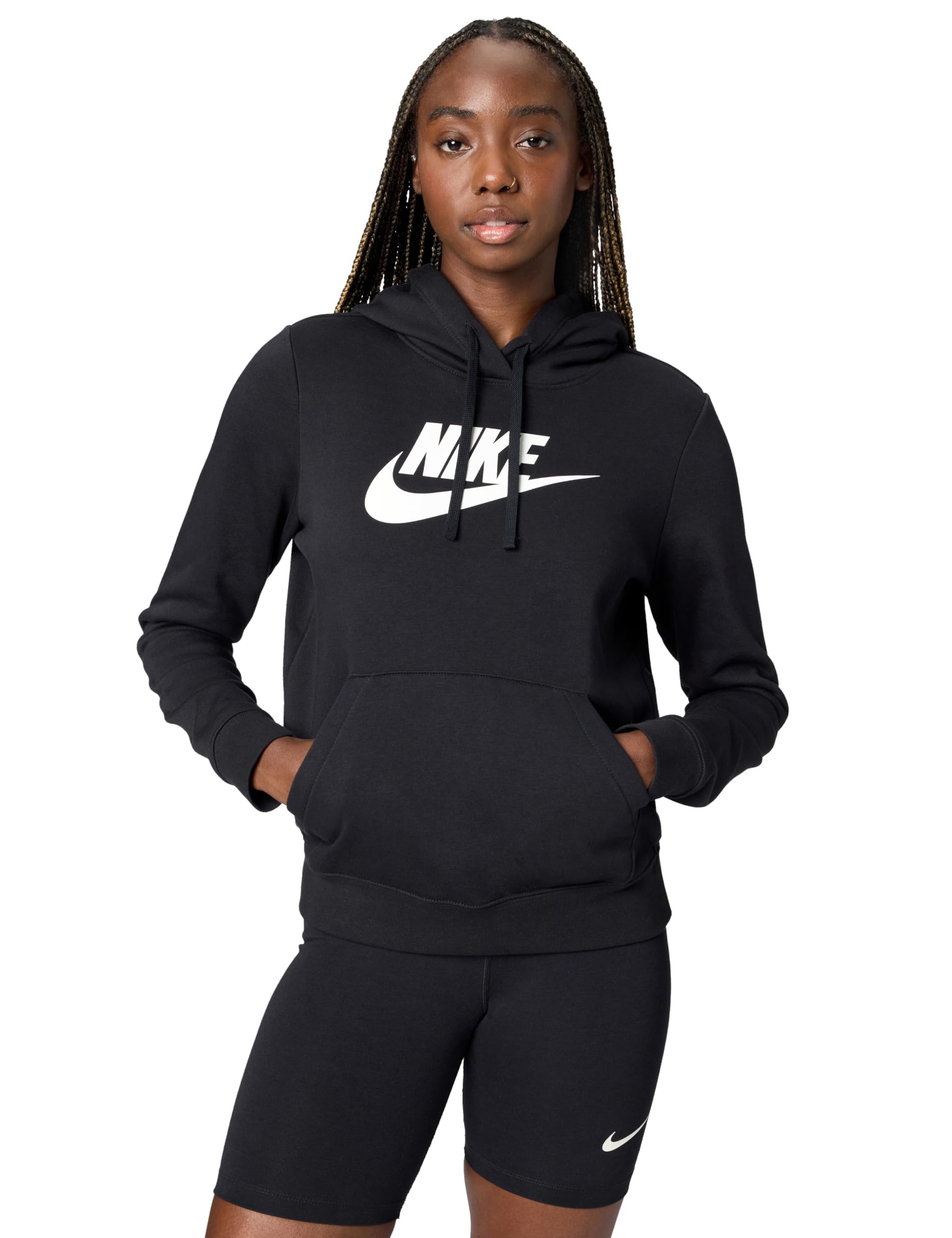 Nike Womens Sportswear Club Fleece Logo Pullover Hoodie