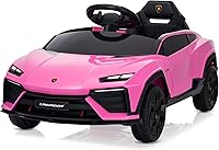 Vista 1 de Kidzone Kids Electric Ride On 12V Licensed Lamborghini Lanzador Battery Powered Sports Car Toy with Parent Remote Control & Manual Drive, Bluetooth