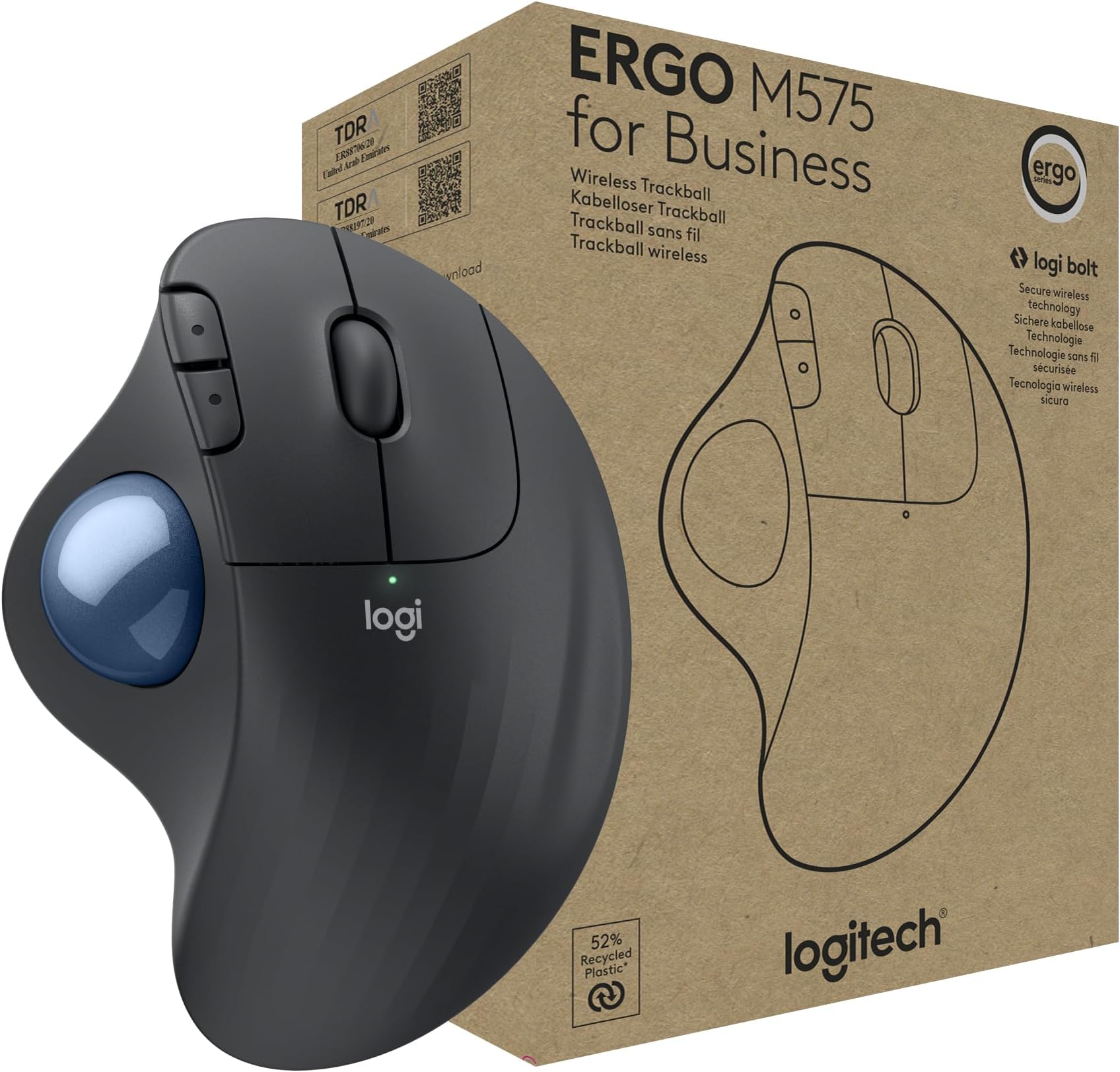 Logitech ERGO M575 Wireless Trackball Maus für 29,90€ (statt 43