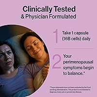 Vista 7 de resW Perimenopause Postbiotic Supplement for Women - Hot Flash Support, Night Sweat Relief, Hormone Free, Vegan, Gluten Free, Non GMO, Plant Based