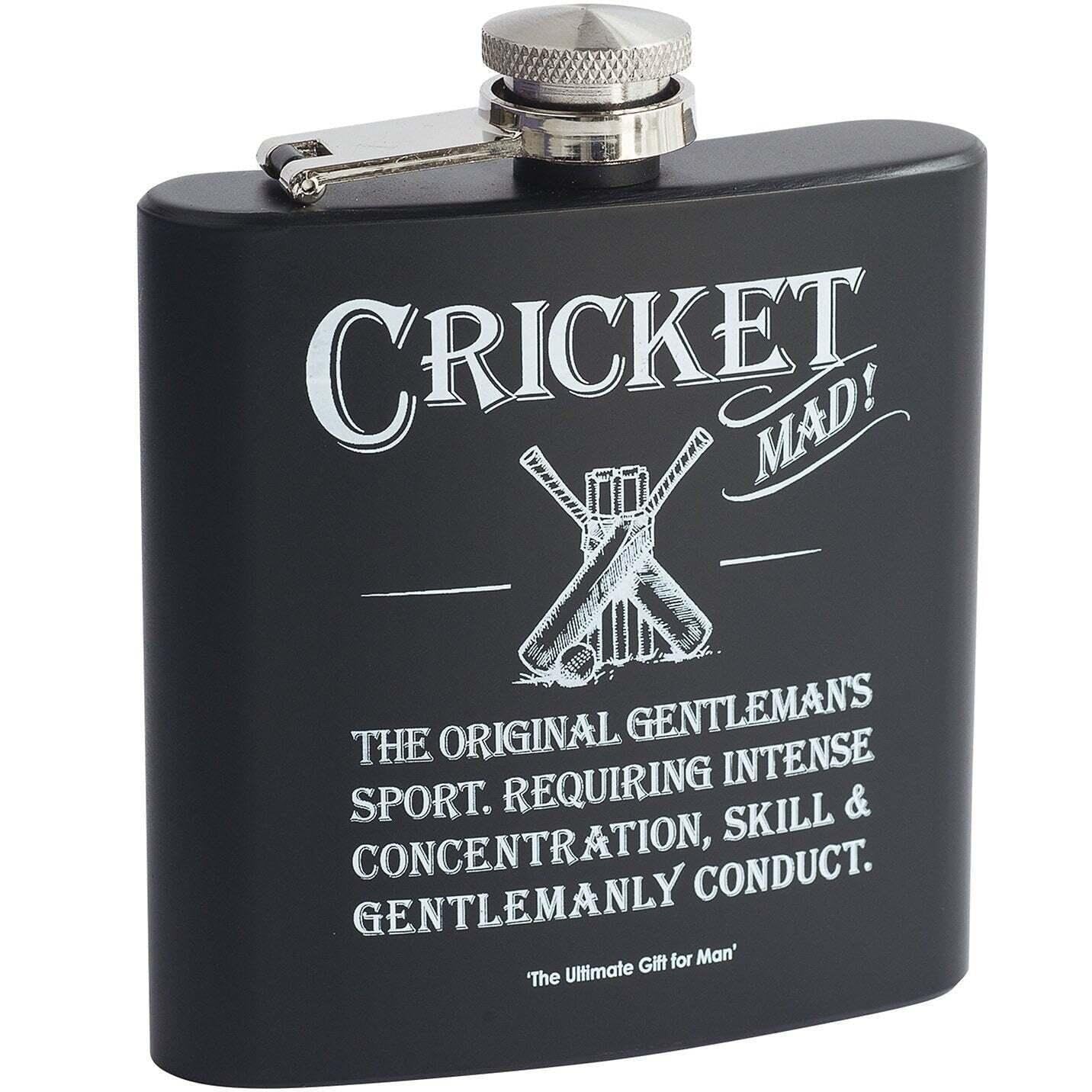 Arora Multicolour Ultimate Gift For Man 8867 Cricket Hip Flask