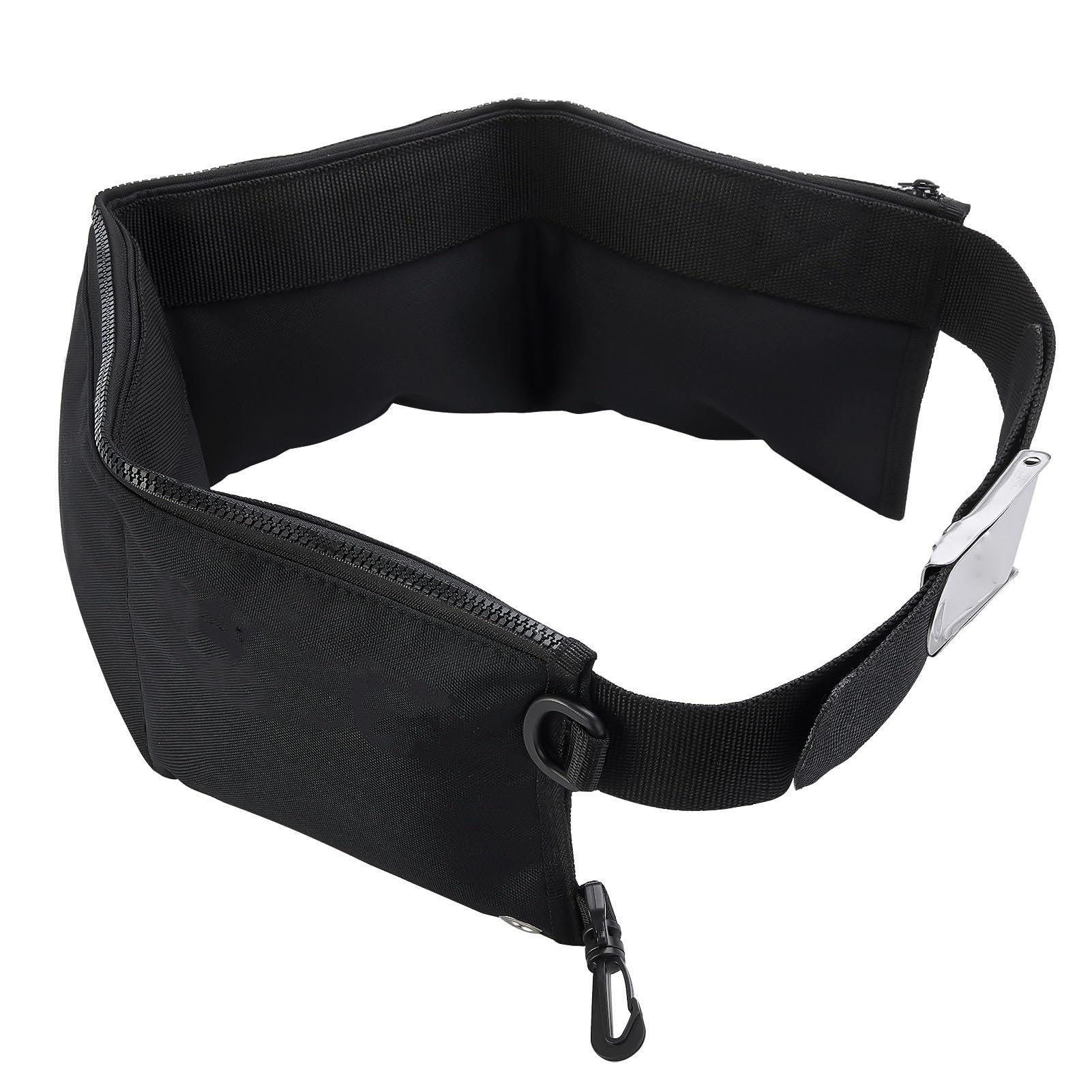 Tbest Ceinture de Poids de Plongée, Ceinture de Poids avec Poches, Ceinture à Fermeture éclair, Séchage Rapide, Nylon 600D Oxford, Ceinture de Taille pour la Plongée en Apnée S