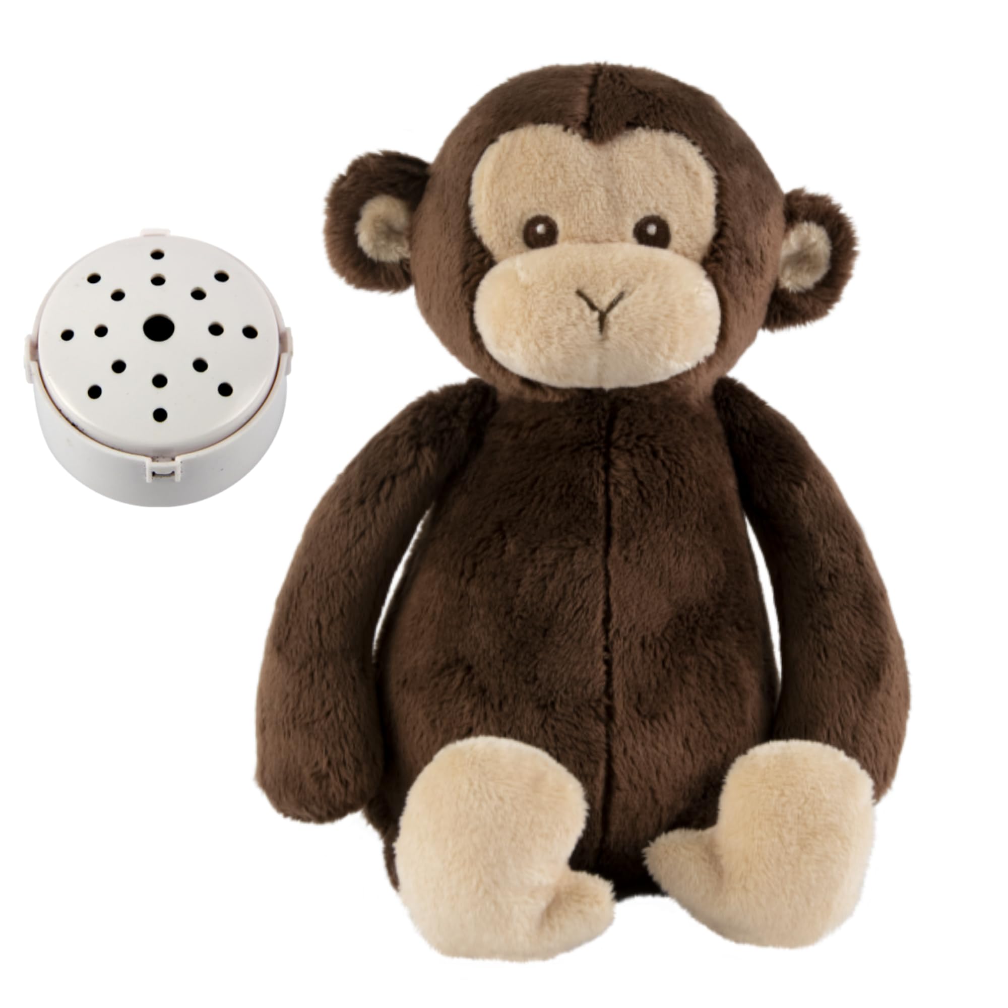 Little Flopsy Monkey - Voice Recording Teddy Bear - Length 25cm - Record a 60 second personal message and send in a bear - baby heartbeat bear