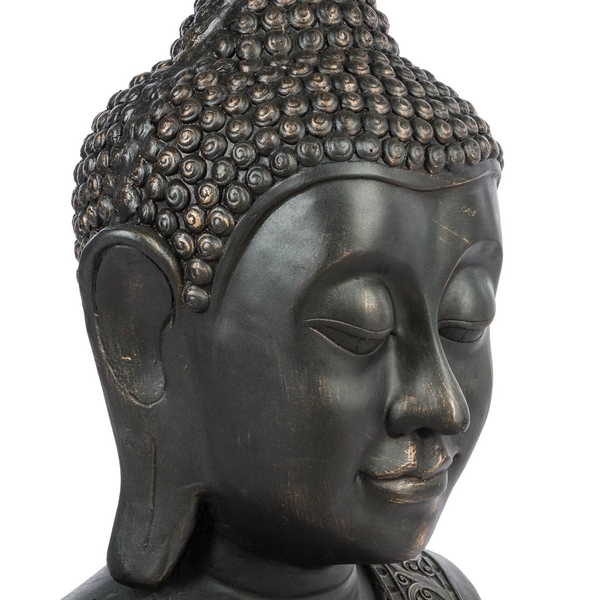 Atmosphera - Statue Bouddha - Noir H113 cm