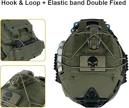 IDOGEAR Tactical Helmet Cover for Team Wendy Helmet Counterweight Battery Pouch, for Wendy Helmet Size M/L & L/XL, 500D Nylon