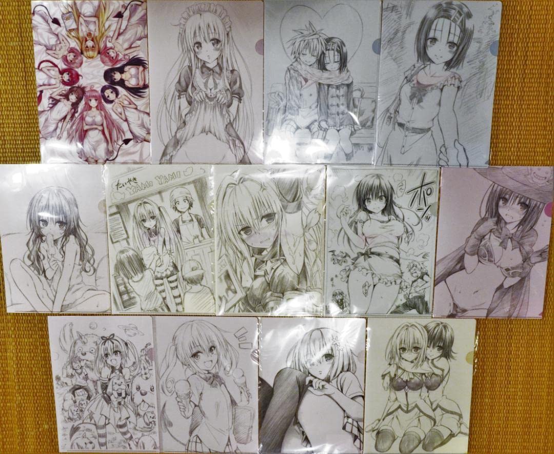 Amazon.co.jp: ToLoveる原画展 グッズ クリアファイル全13種セット 