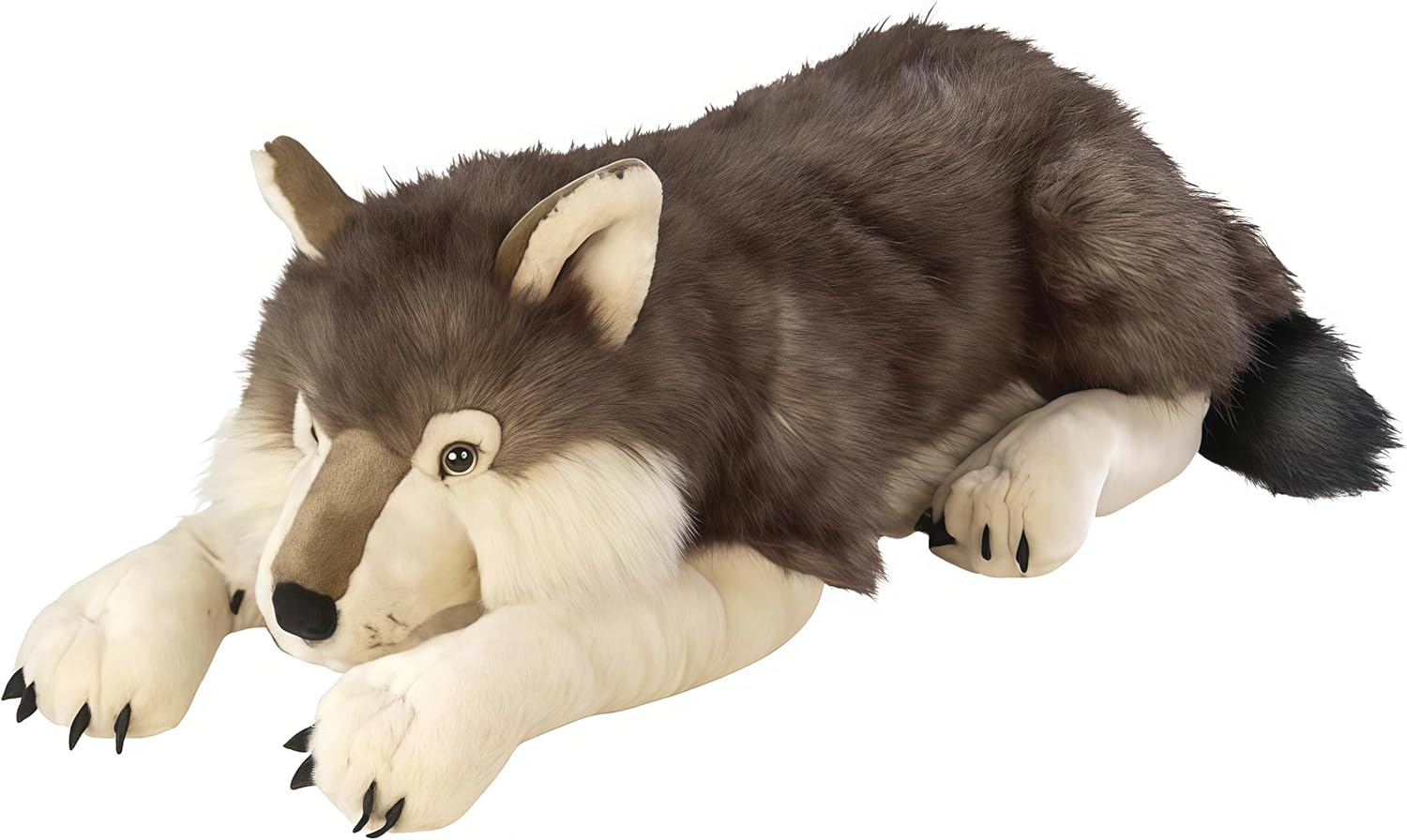 Wild Republic Jumbo Wolf Plush, Giant Stuffed Animal, Plush Toy, Gifts for Kids, 30 Inches Single Plush