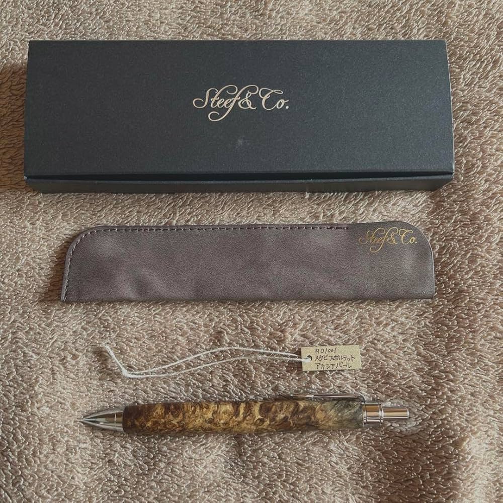 Steef&co. スポルテッドアカシア バール シャーペン Steef&co. スポルテッドアカシア バール シャーペン