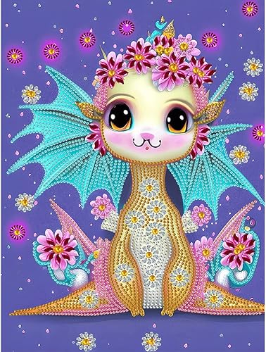 Aktudy 5D DIY Parcial en forma especial taladro diamante pintura dragón decoración casera (LY015)