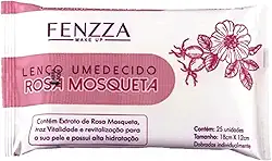 LENÇO UMEDECIDO ROSA MOSQUETA FENZZA MAKE UP