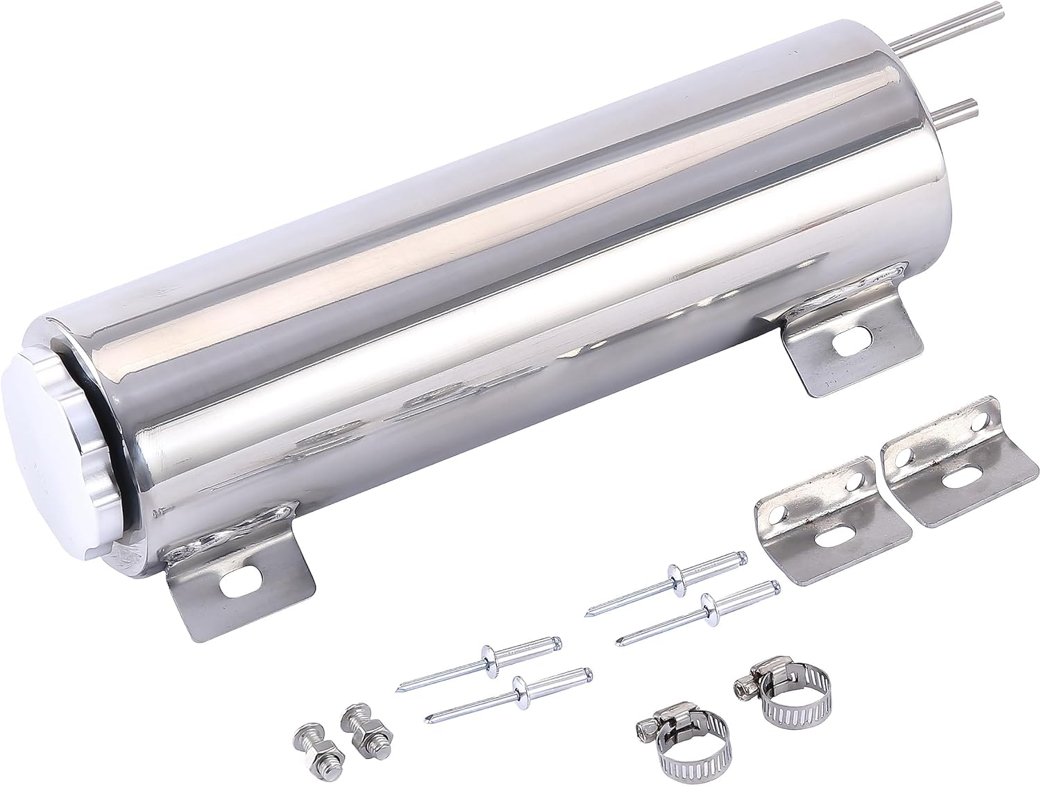 Radiator Coolant Over Flow Puke Tank Can 3 X 10 Inch Polished Stainless Steel 28 OZ 3'' X 10''