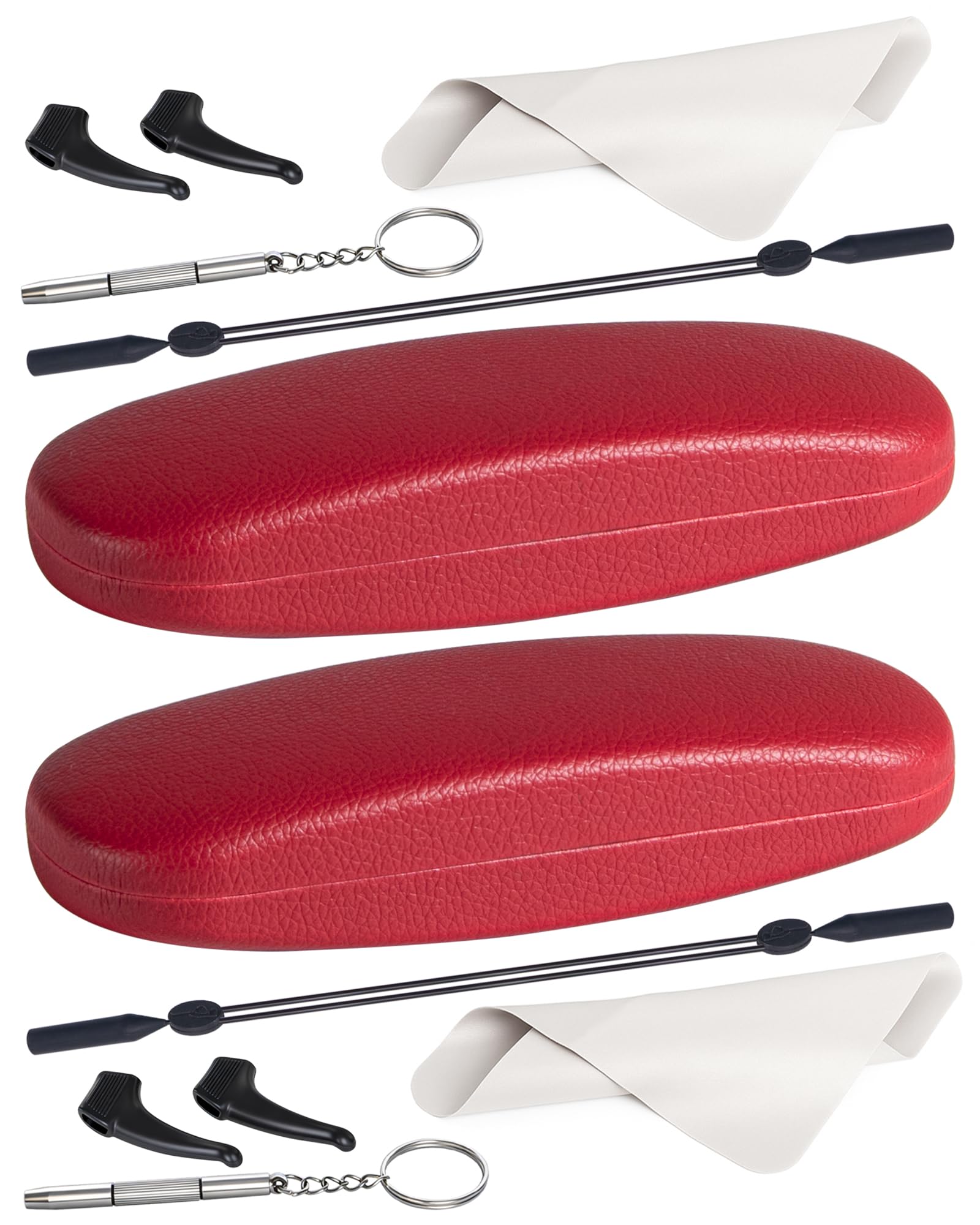 RayLove Unisex Hard Shell Eyeglasses Cases, Protective Case For Glasses