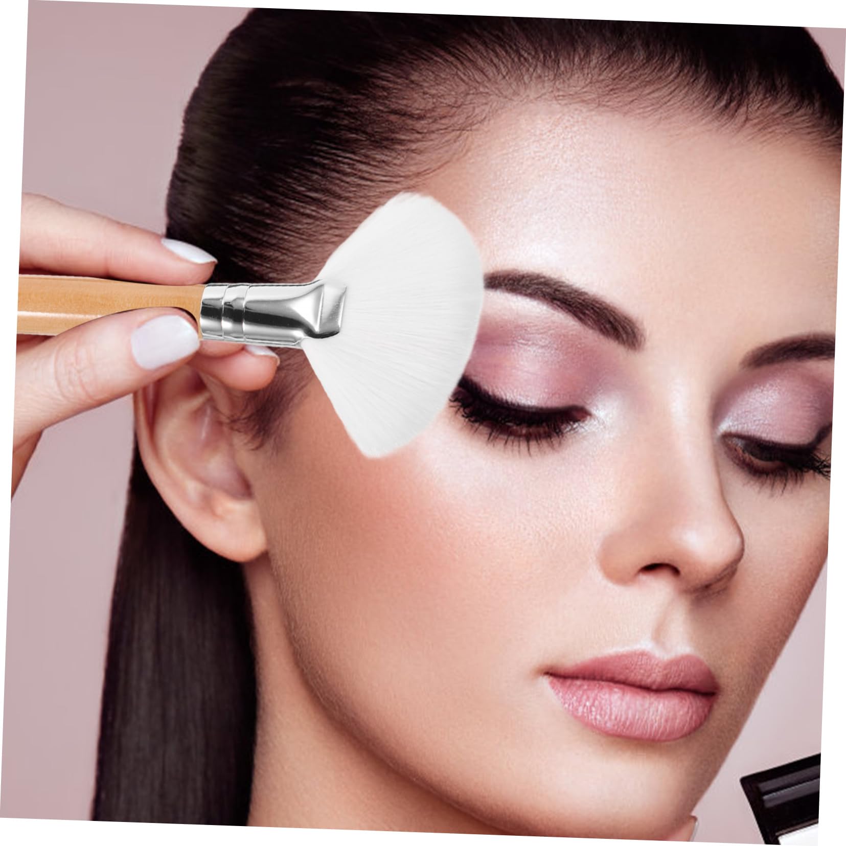 ヒルコス フェイスブラシ 5本 スキンアップ パウダー フラットブラシ