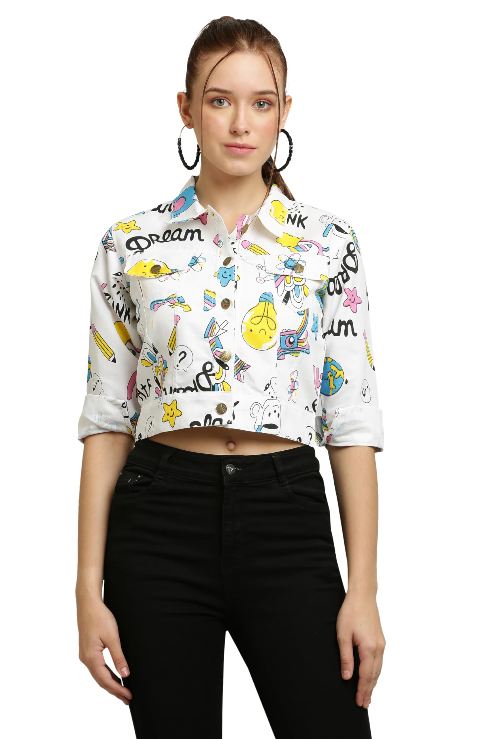 mylookup 3/4 Sleeve Printed Jacket for women-picture-14