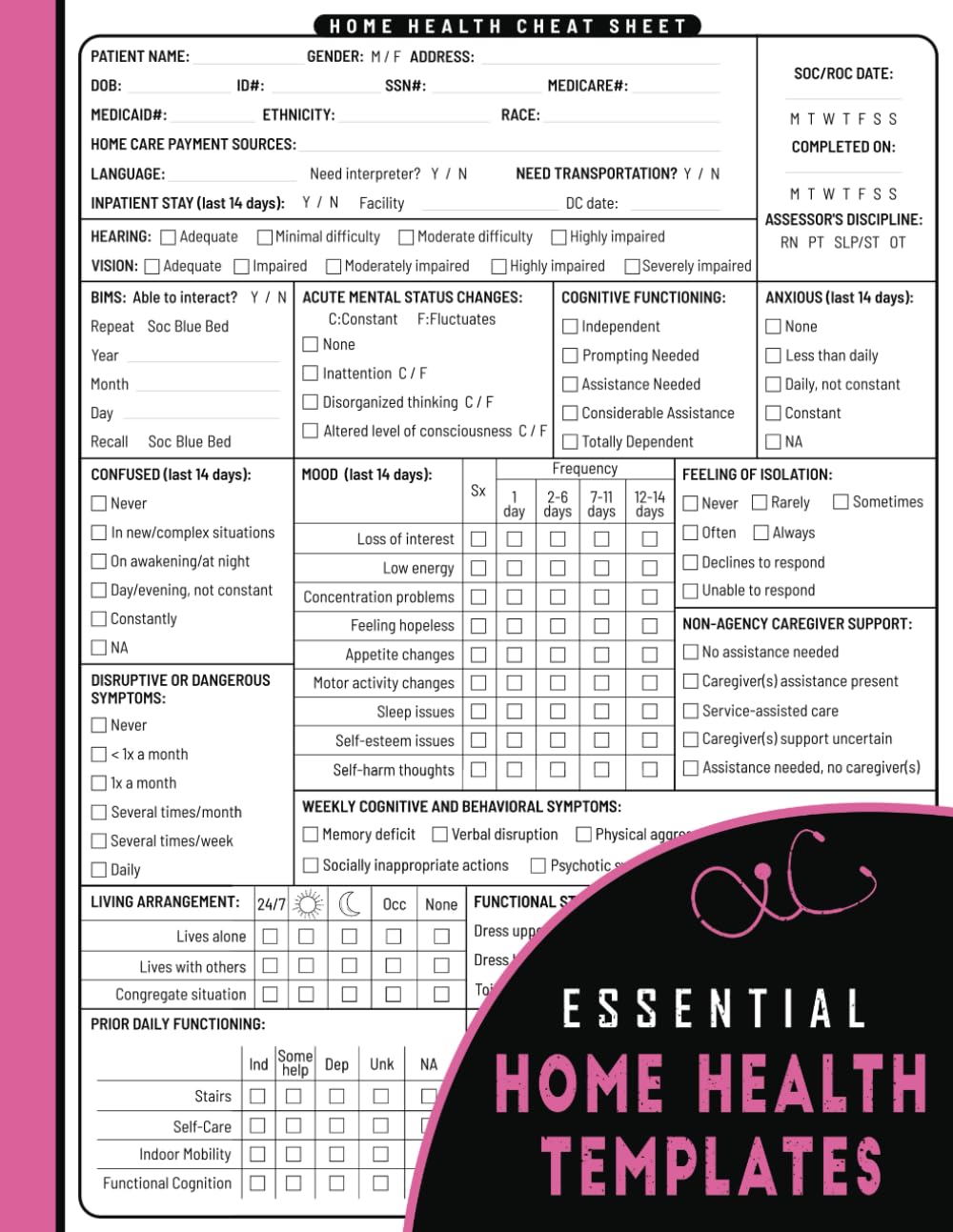 Essential Home Health Templates: Pre-Filled Sheets for Accurate Patient Care