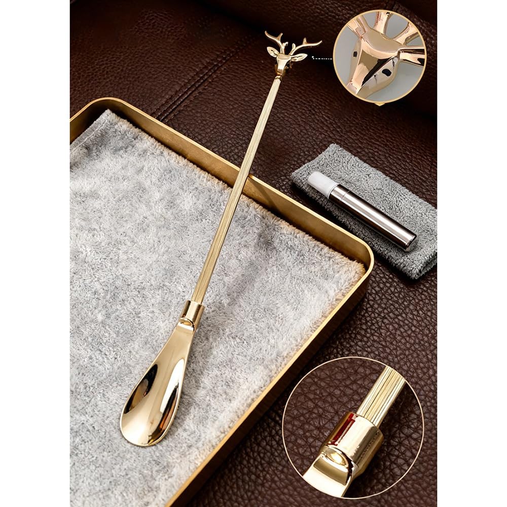 Calzascarpe Calzascarpe in Ottone con Manico Lungo, 18,5 Pollici, Ideale for Anziani, Uso Domestico O Come Regalo Il calzino Aiuta a Mettere i Calzini(60 cm)