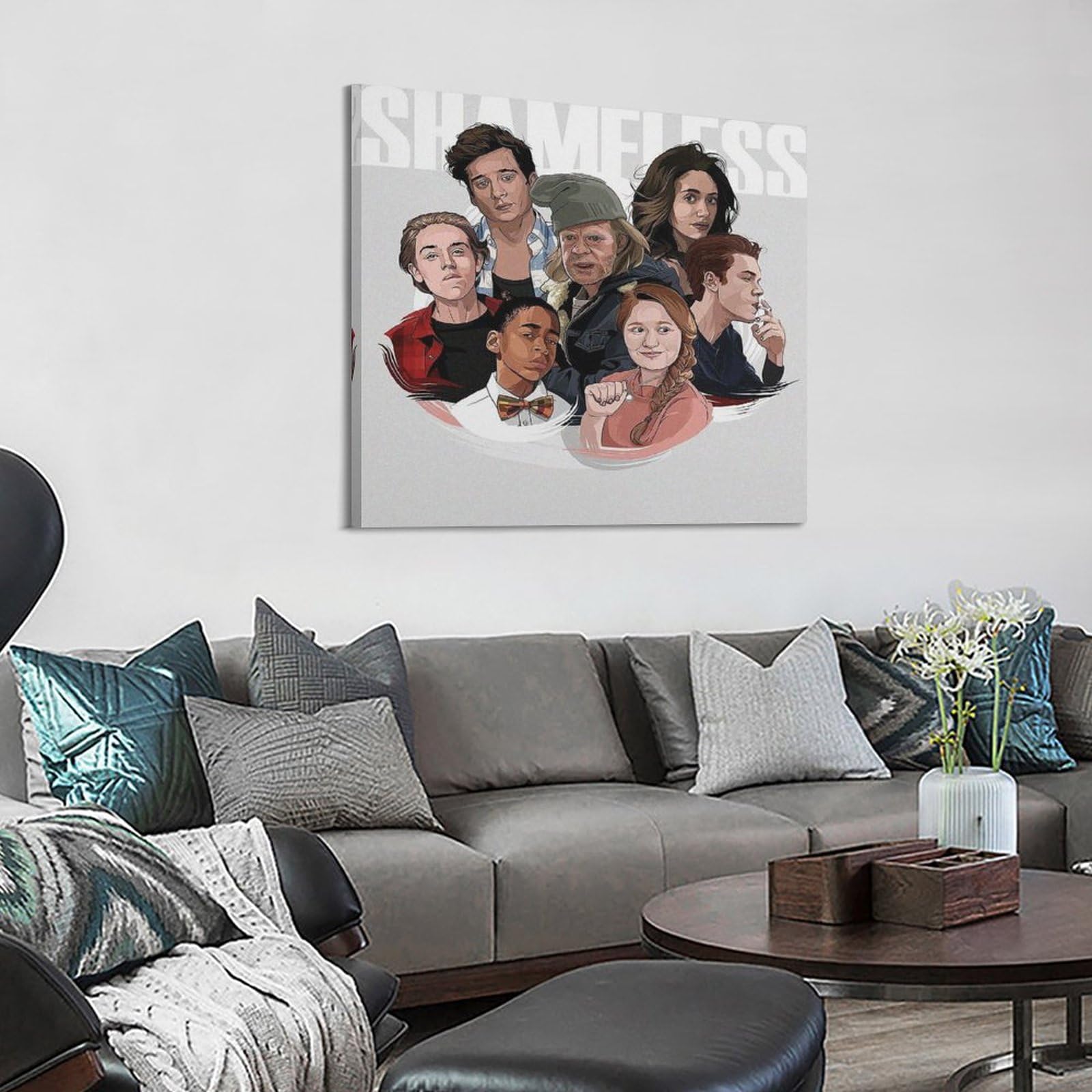 Poster Su Tela Shameless | Stampa Artistica Con Cornice Per Arredamento Moderno | Regalo Originale Per La Casa 40x60 Cm - 3