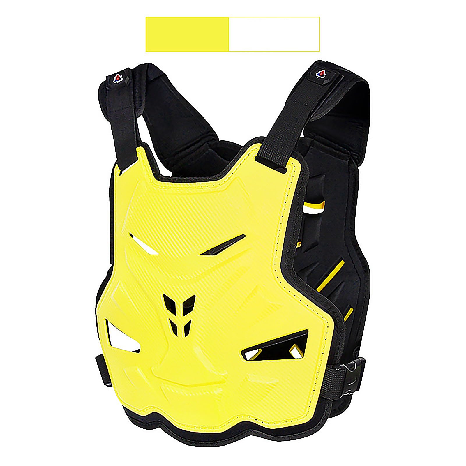 Pancerz motocyklowy Ochraniacz klatki piersiowej Ochraniacz pleców Motocross ATV Osłona Kolarstwo Narciarstwo Jazda na deskorolce Klatka piersiowa Powrót Ochrona kręgosłupa (Color : Yellow)