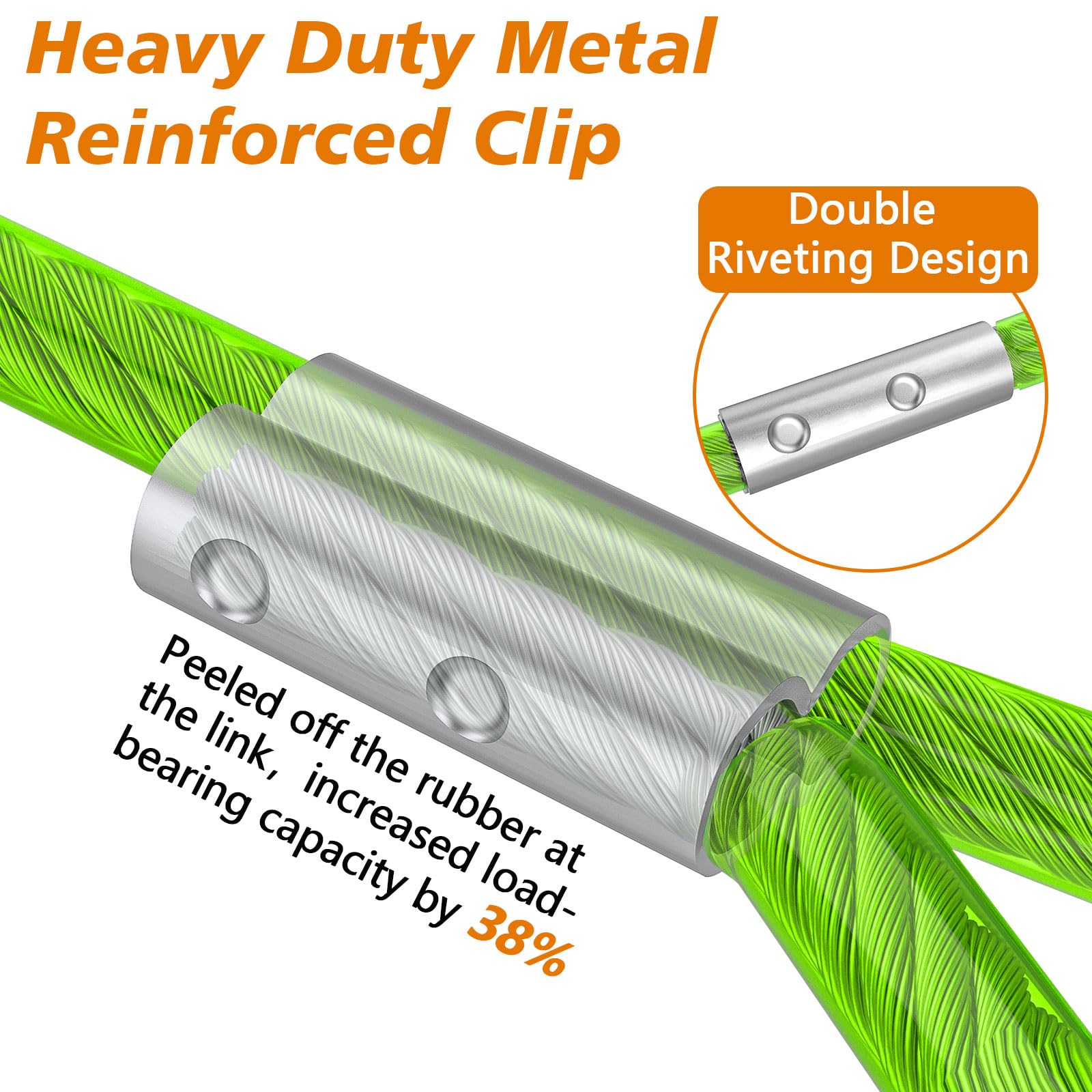 XiaZ Dog Tie Out Cable,Dog Chains for Outside with Swivel Hook