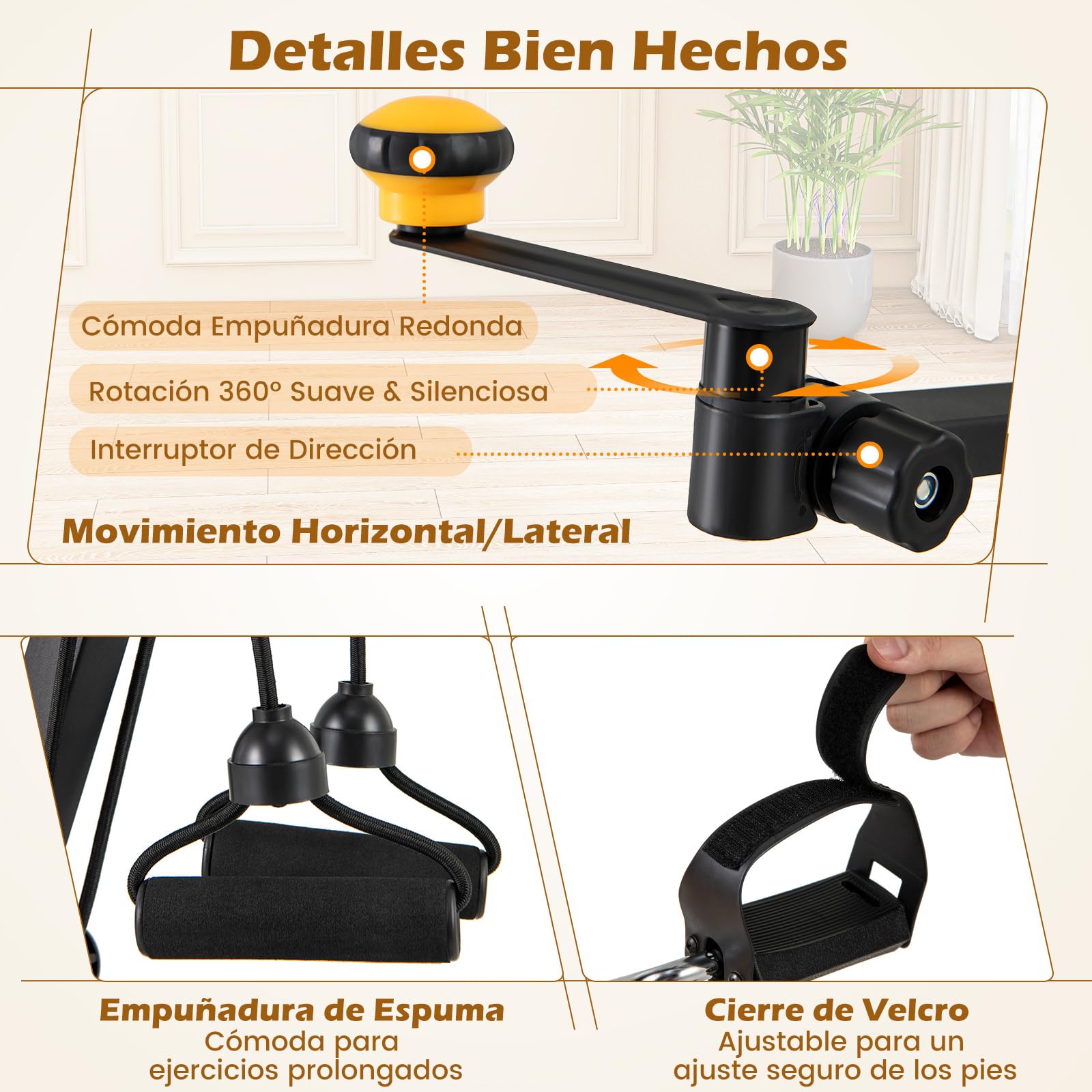 COSTWAY Pedalera Ejercitadora, Bicicleta de Ejercicio Plegable para Manos, Brazos, Piernas y Rodillas de Ancianos, con Empuñaduras, Resistencia y Altura Ajustable, Equipo de Rehabilitación en Casa