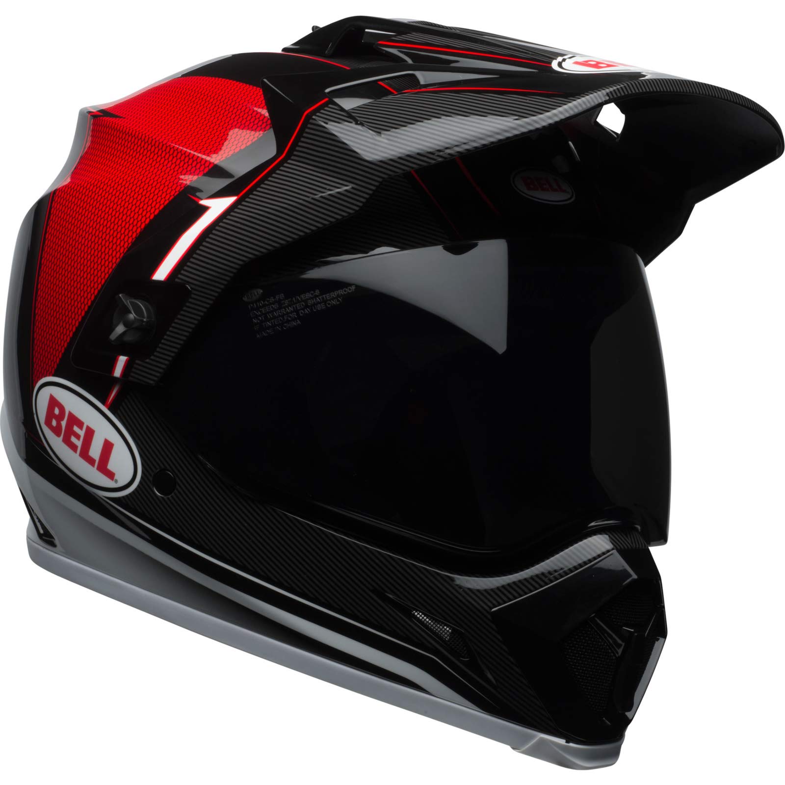 Bell Helmets MX-9 Adventure MIPS, Berm Black/White/Red, XX-Large