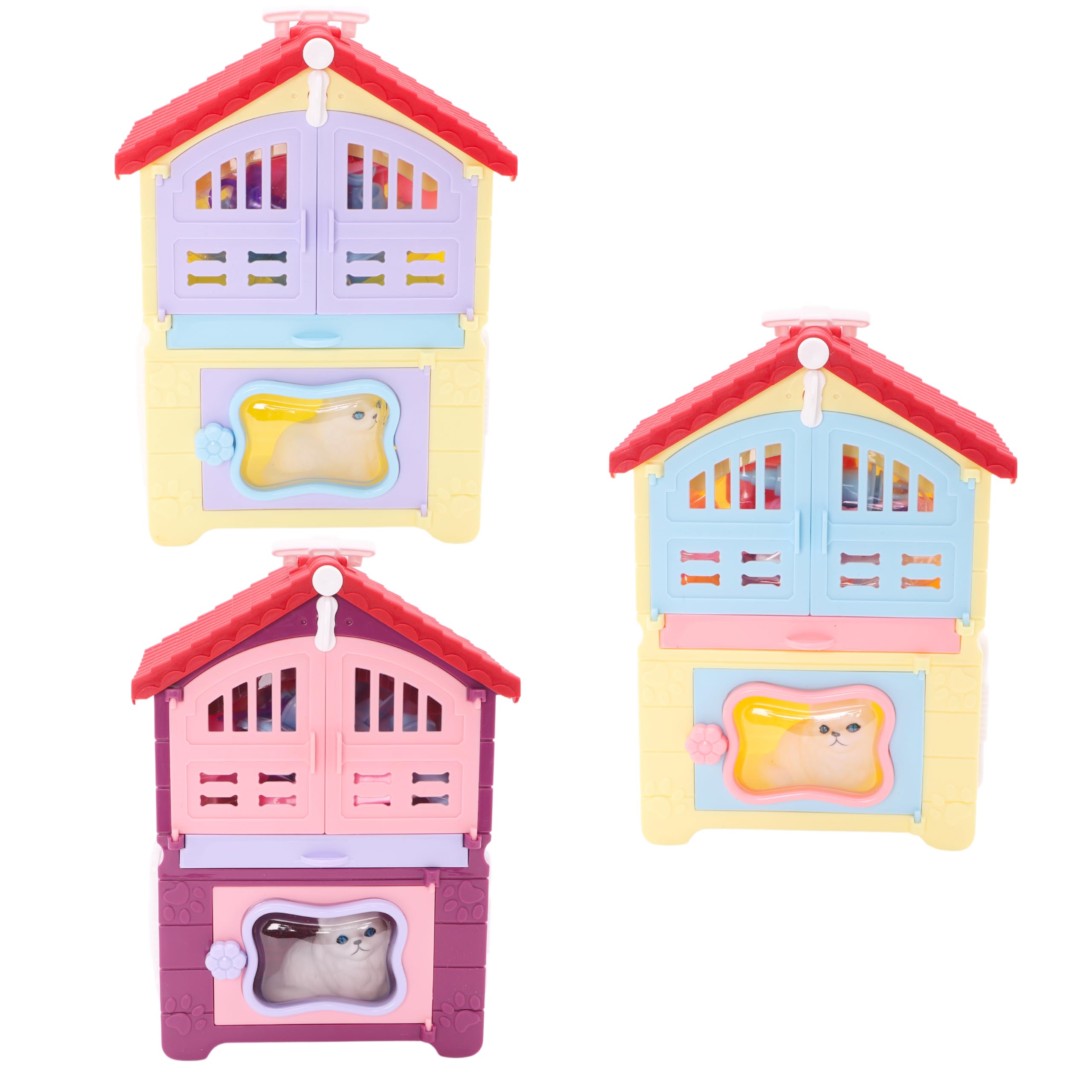 Toyland® 18 Piece Purrfect Pets Vet Centre - Carry Case Animal Pet Care - Imagination Play Set - Ages 3+ - Image 2