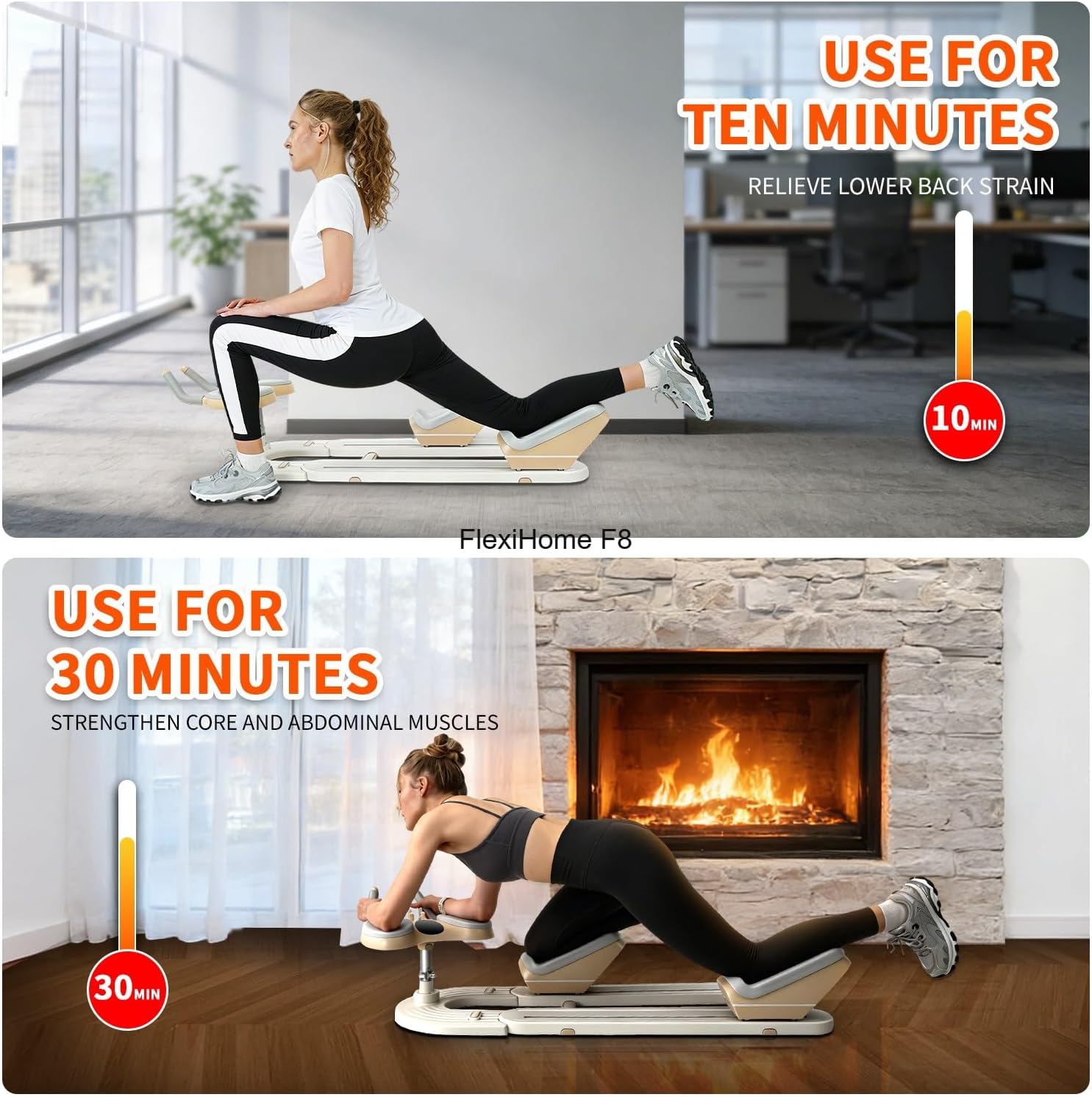 Spine Twist and Stretch Trainer, Low-Impact Home Gym Equipment for Waist Toning, Leg Stretching & Core Activation, Twist Workout Waist Leg Training Machine, Ergonomic Back Protector