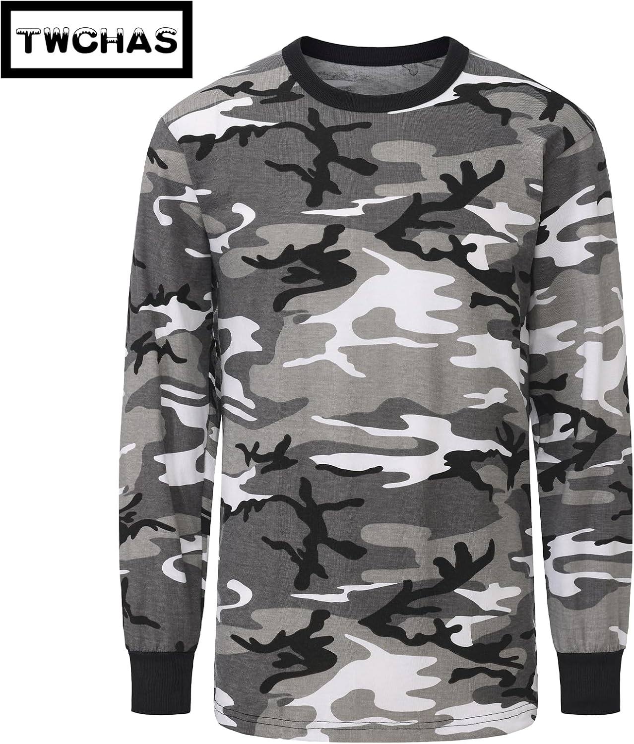 Men's Camo Long Sleeve Shirt - Military Tactical & Fishing T-Shirt, Suitable for Outdoor and Everyday Wear - Image 3