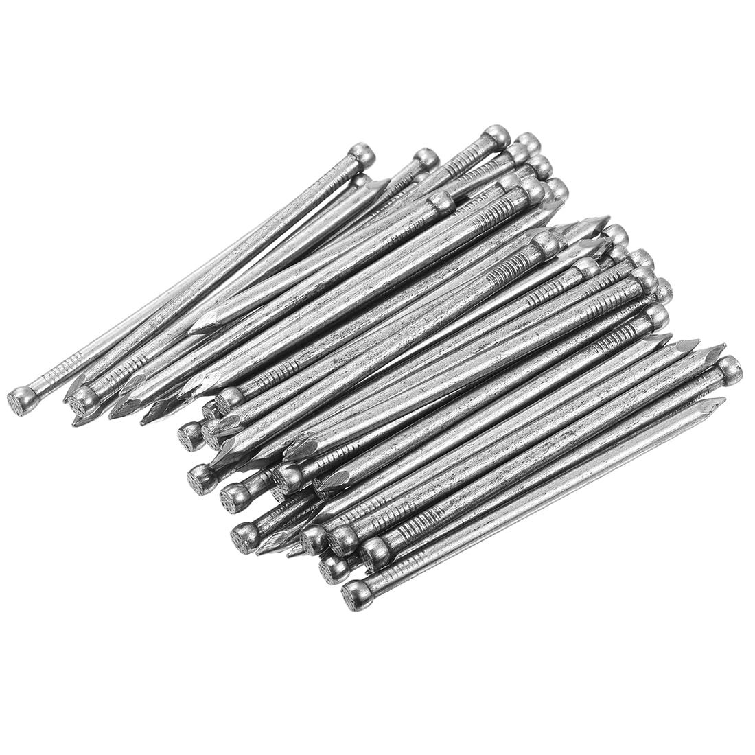 Clous de finition 75 mm en acier au carbone pour travaux de menuiserie - Lot de 80 pièces