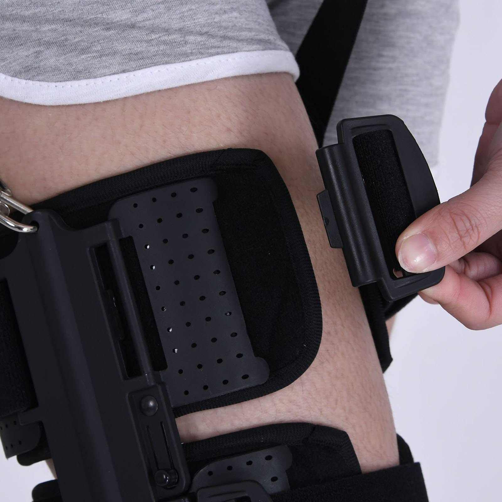 Rodillera Ajustable con Bisagras, Rodillera Postoperatoria para Estabilización De Recuperación, Lesiones De Ligamento Cruzado Anterior, Colateral Medial Y Posterior, Inmo