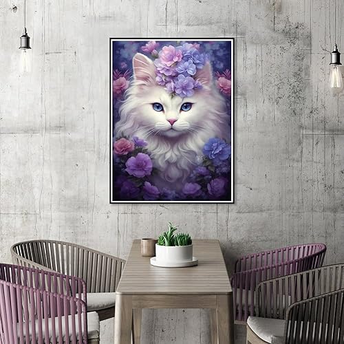 Miniatura 5 de WSLWXSHM Kits de pintura de diamantes para adultos, kits de arte de diamantes redondos de taladro completo, pintura 5D con diamantes, manualidades