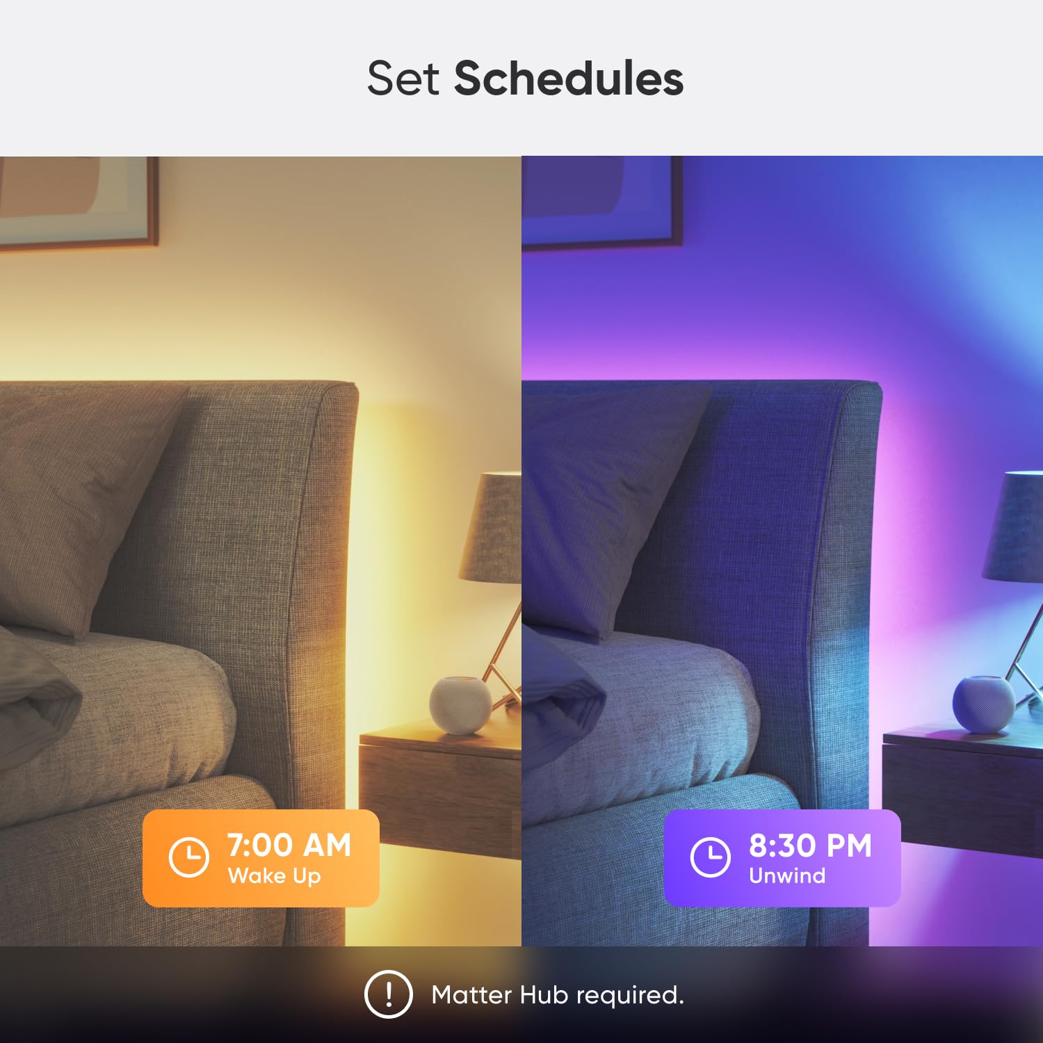 Nanoleaf Matowa taśma LED Wi-Fi, gradient 5 m, inteligentny ekran i synchronizacja muzyki, 300 diod RGBIC, Trimmable Strip, kontrola za pomocą aplikacji i głosu (Alexa Siri Apple Google Home), impreza