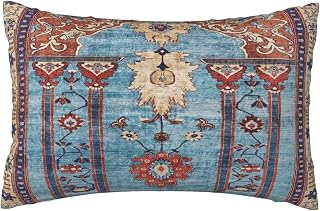 Antique Persian Silk Rug Print Pillow Covers Decorative Lumbar Throw Pillowcase 12x20 Inch Couch Cushion Cover for Home Decor Living Room Bedroom College Dorm Bed Car Sofa