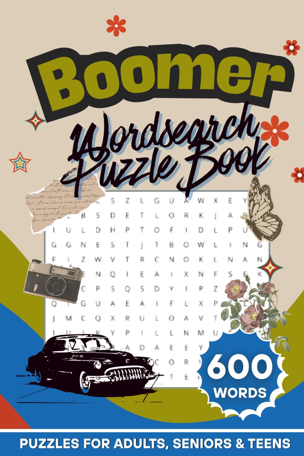 Boomer Wordsearch Puzzle Book: 600 Retro-Themed Words | 60 Nostalgia Puzzles | Large Print Brain Games For Adults, Seniors & Teens (Nostalgic Moments Crossword & Wordsearch Puzzle Book Series)