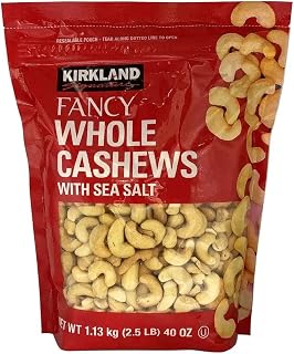 KIRKLAND SIGNATURE ORGANIC CASHEWS 1.13KG